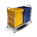 DOUBLE BAG LINEN TROLLEY: TROMAX L004